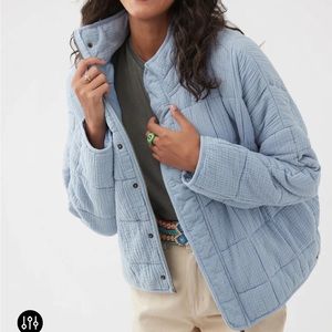 NWOT O'NEILL CHAMBRAY MABELINE QUILTED JACKET